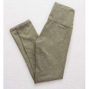 aerie high waisted olive green leggings